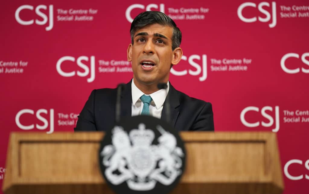 Ο Πρωθυπουργός εκφωνεί ομιλία στο κεντρικό Λονδίνο