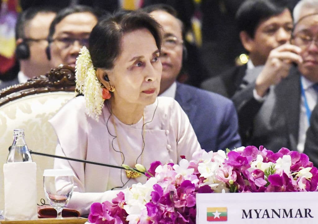 Η ηγέτης της Μιανμάρ Aung San Suu Kyi